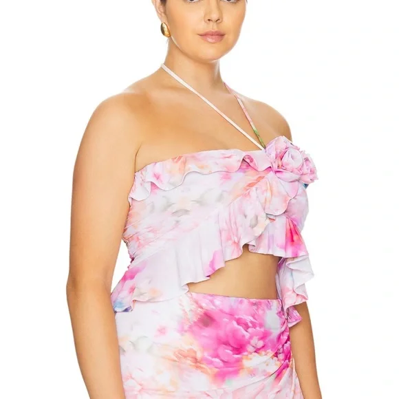 AFRM Pink and Orange Floral Set REVOLVE - Picture 6 of 16